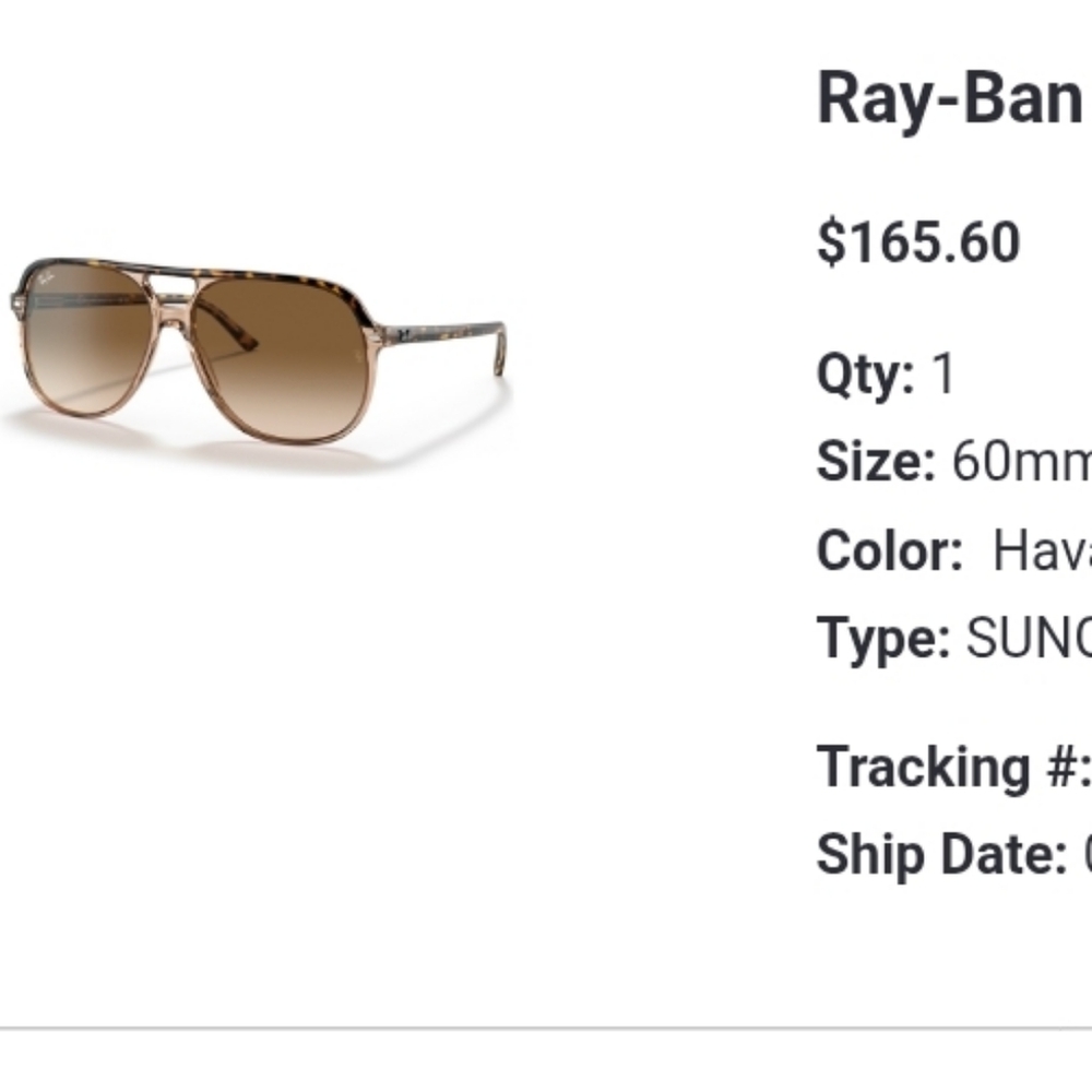 Ray-Ban Brown Gradient Sunglasses - Picture 5 of 6